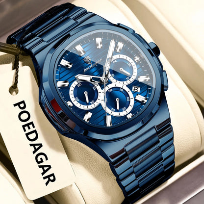 POEDAGAR Business Man Wristwatch