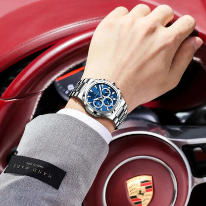 POEDAGAR Business Man Wristwatch